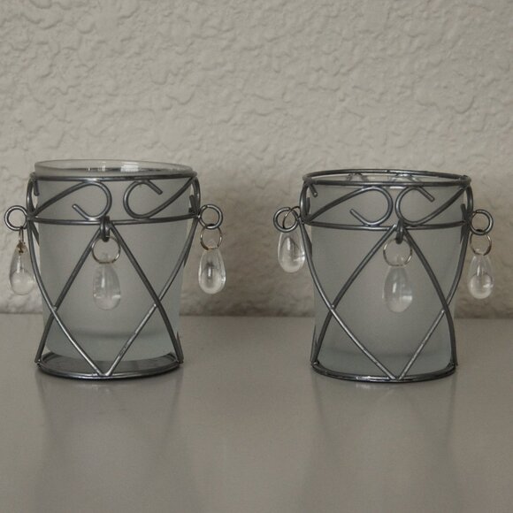 Set of 2 Votive Candle Holders - Picture 1 of 12